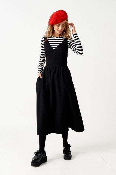 Блуза, сарафан ELLETTO 5152 черный - фото 4