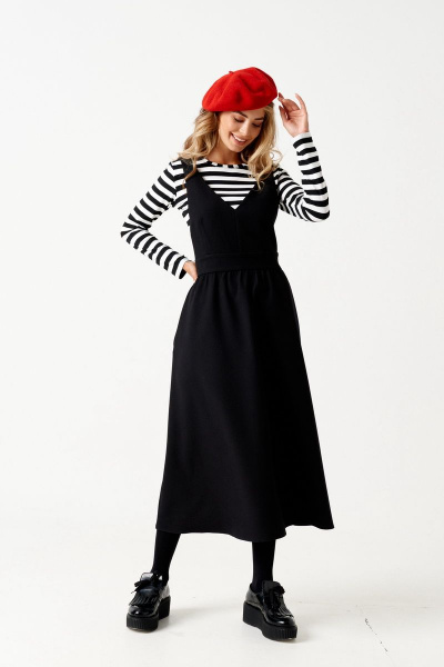 Блуза, сарафан ELLETTO 5152 черный - фото 2