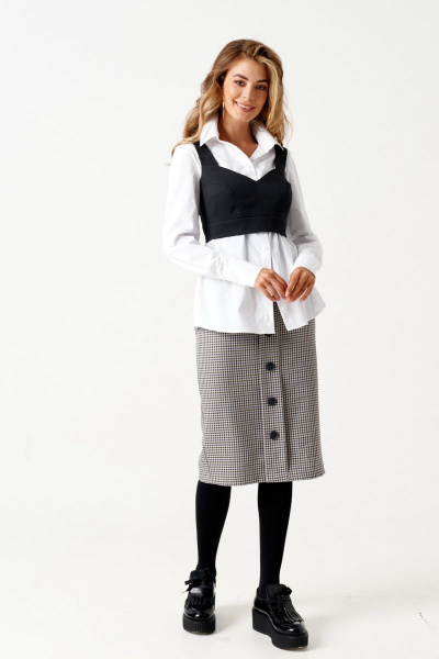 Блуза ELLETTO 3506 белый - фото 10