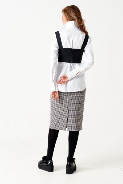 Блуза ELLETTO 3506 белый - фото 9