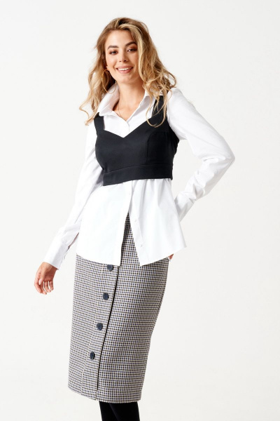 Блуза ELLETTO 3506 белый - фото 6