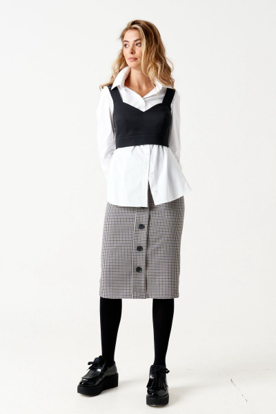 Блуза ELLETTO 3506 белый - фото 4