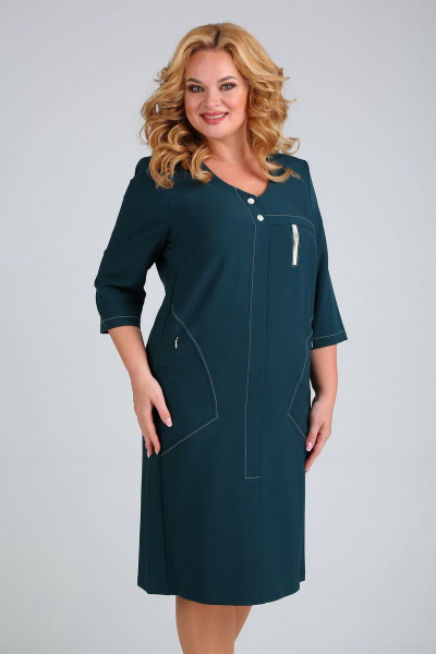 Платье Mamma Moda М-692 изумруд - фото 4