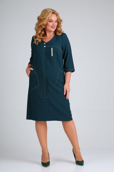 Платье Mamma Moda М-692 изумруд - фото 2