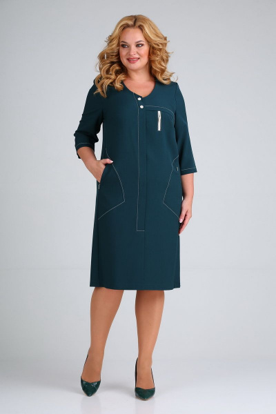 Платье Mamma Moda М-692 изумруд - фото 1