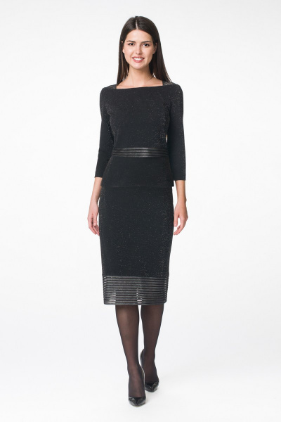 Джемпер, юбка Stilville 1584 черный - фото 3