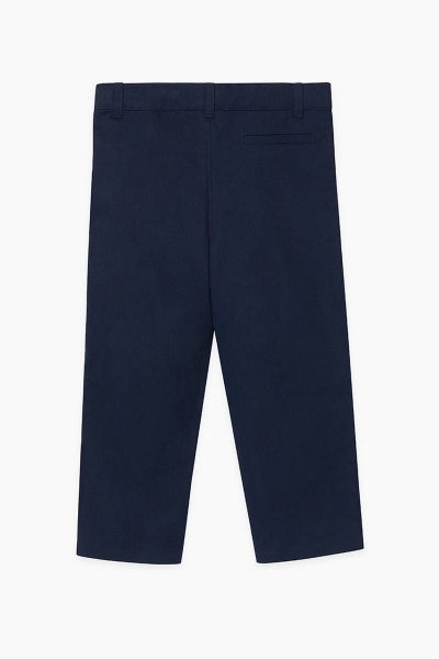 Брюки с карманами, заниженная посадка из хлопка Bell Bimbo 213156 т.синий - фото 3