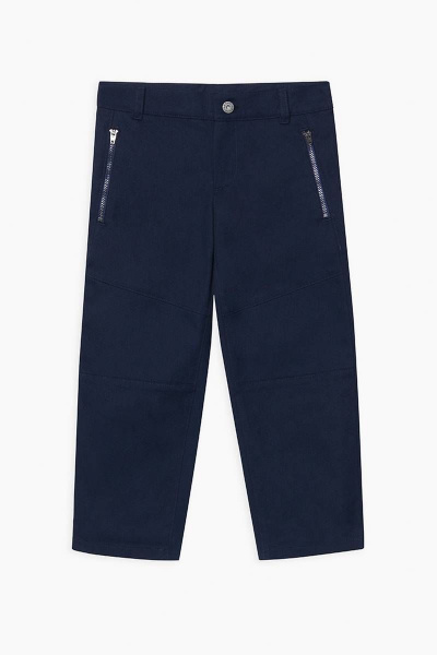 Брюки с карманами, заниженная посадка из хлопка Bell Bimbo 213156 т.синий - фото 1