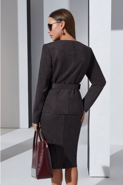 Жакет, юбка Lissana 4286 темный-графит - фото 4