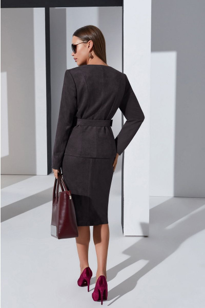 Жакет, юбка Lissana 4286 темный-графит - фото 3