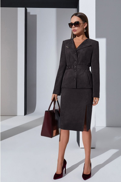 Жакет, юбка Lissana 4286 темный-графит - фото 1