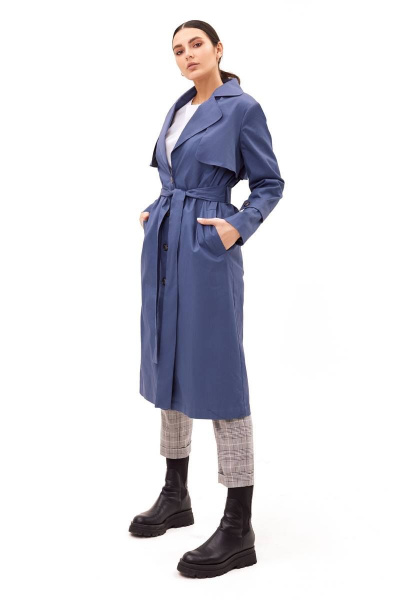Тренч FOXY FOX 1290 индиго - фото 1