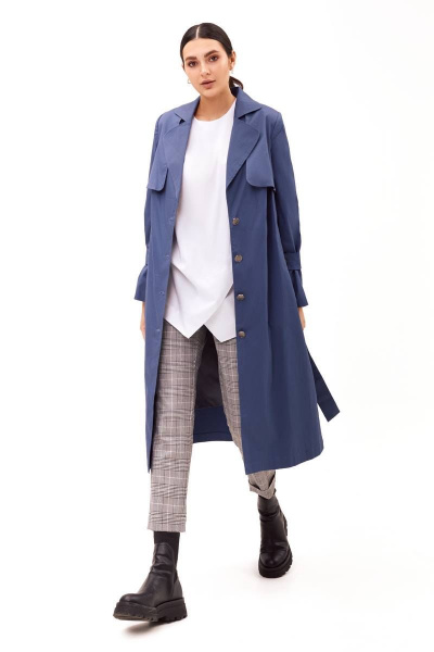 Тренч FOXY FOX 1290 индиго - фото 3