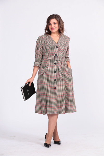 Платье Anastasia 678 песок - фото 8