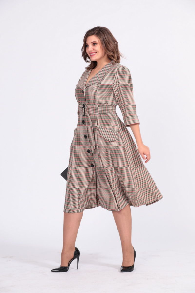 Платье Anastasia 678 песок - фото 7