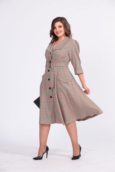 Платье Anastasia 678 песок - фото 6