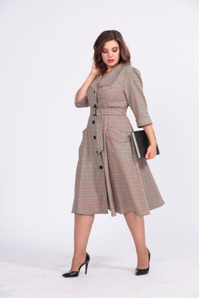 Платье Anastasia 678 песок - фото 4