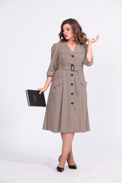 Платье Anastasia 678 песок - фото 3