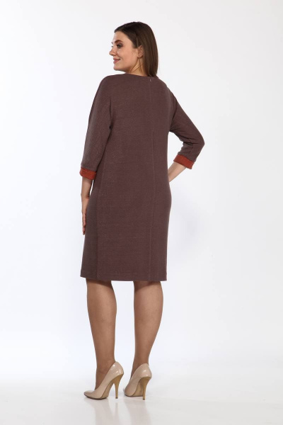 Платье Lady Style Classic 1987 кофейный - фото 2