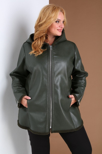 Дубленка Celentano 1905.2 перламутрово-зеленый - фото 10