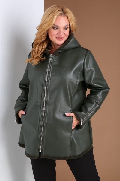 Дубленка Celentano 1905.2 перламутрово-зеленый - фото 9