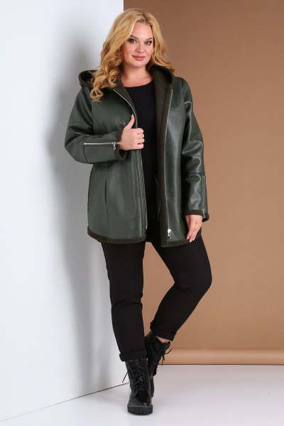 Дубленка Celentano 1905.2 перламутрово-зеленый - фото 1