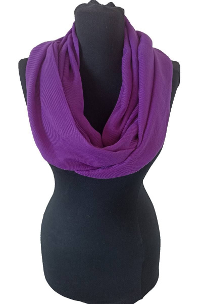 Фиолетовый снуд из текстиля на каждый день TrendCorner 2-3-29-19 1442 - фото 1