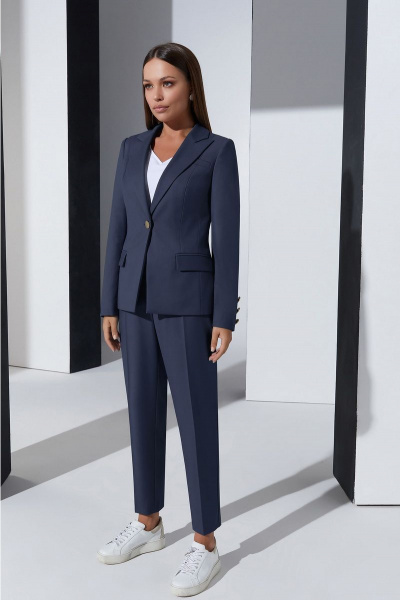 Блуза, брюки, жакет Lissana 4328 сапфировый-синий - фото 3