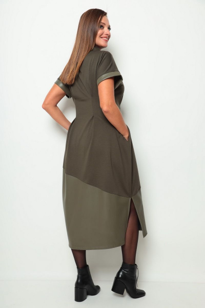 Платье Michel chic 2066 хаки - фото 4