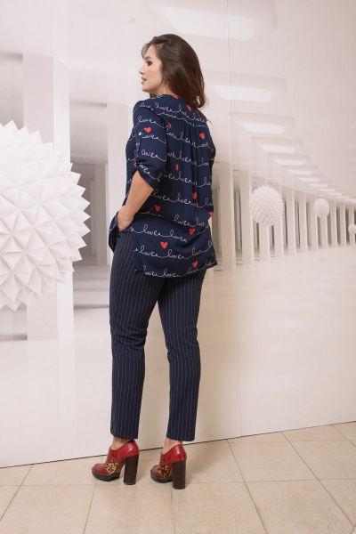 Блуза Condra 16148 синий - фото 6