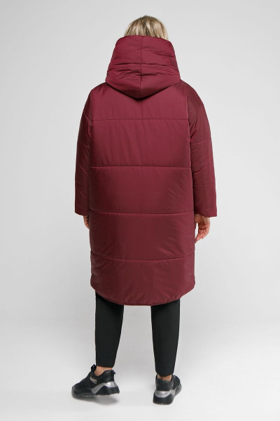 Пальто Pretty 2048 вишневый - фото 6