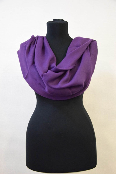 Шарф темно-фиолетовый 70x180 см для ежедневного стиля TrendCorner 2-3-2-19_1442 - фото 1
