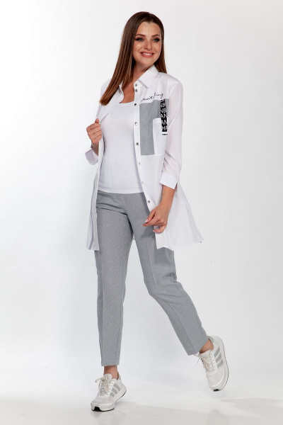 Брюки классические с высокой посадкой и карманами Belinga 4059 - фото 2