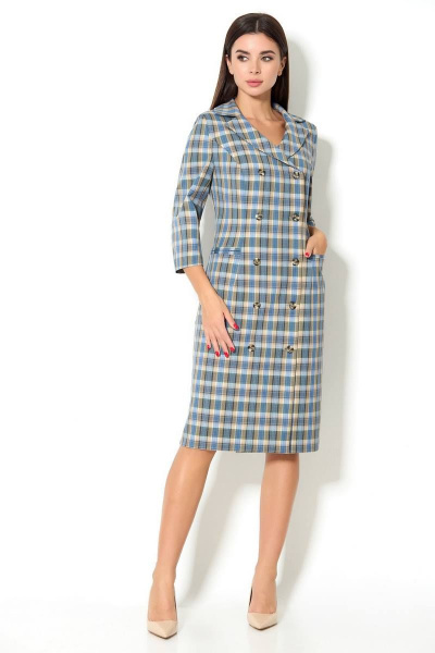 Платье Koketka i K 869 серо-голубой - фото 1