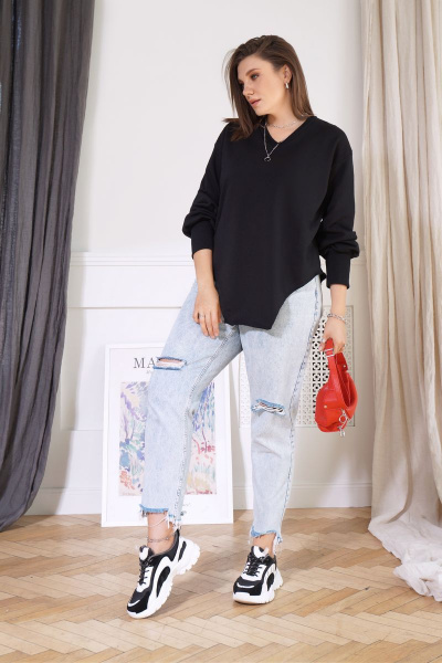 Джемпер BegiModa 4008 черный - фото 2