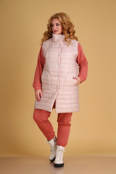 Жилет Ксения Стиль 1931 пудра - фото 3