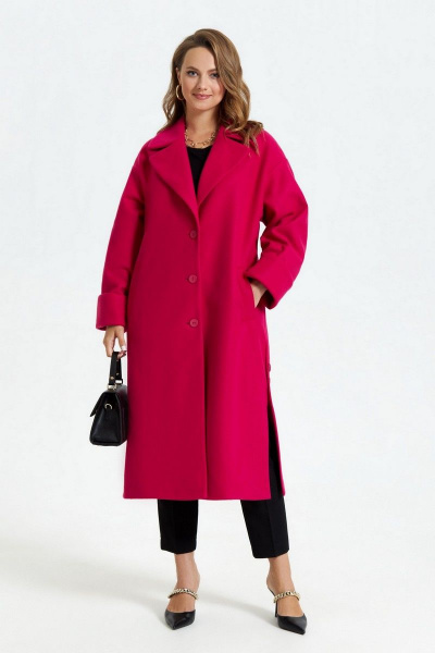 Пальто TEZA 246 фуксия - фото 1