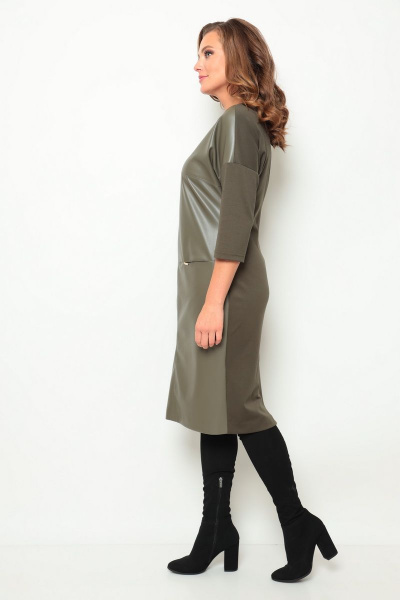 Платье Michel chic 2068 хаки - фото 3