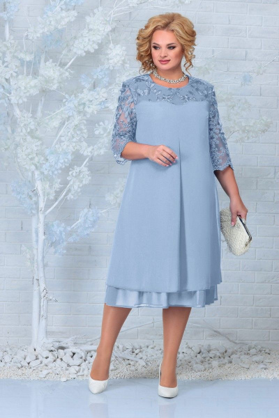 Платье Ninele 2303 голубой - фото 1
