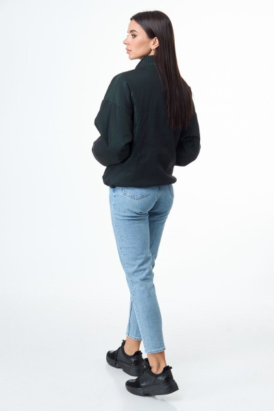 Куртка вельветовая утепленная на резинке Anelli 908 зеленый - фото 9