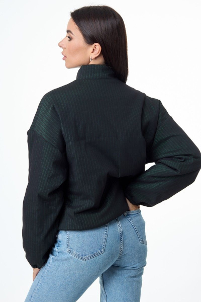 Куртка вельветовая утепленная на резинке Anelli 908 зеленый - фото 8