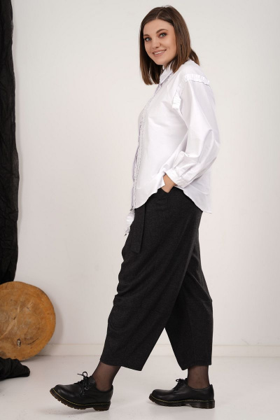 Блуза GRATTO 4134 белый - фото 3