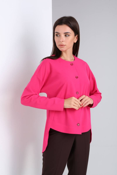 Блуза, брюки Shetti 2016 фуксия+шоколад - фото 4