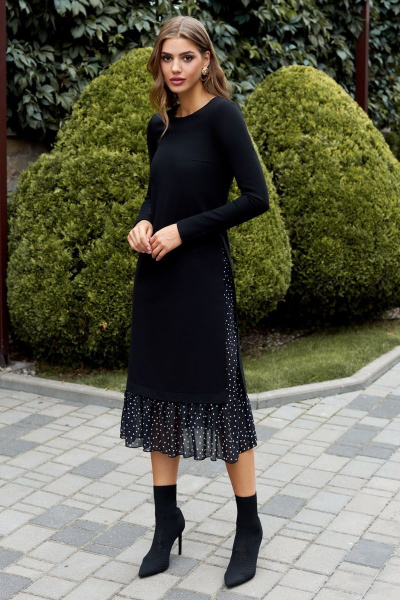 Платье AYZE 2184.1 черный - фото 2