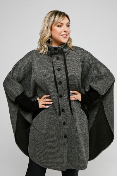 Пончо Pretty 1955 графит - фото 2