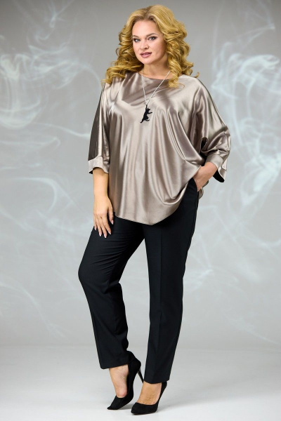 Блуза Angelina & Сompany 591 бежевый - фото 2