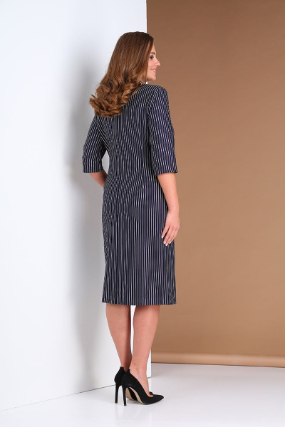 Платье Andrea Style 0399 синий - фото 2