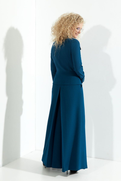 Брюки, жакет Euromoda 370 синий - фото 2