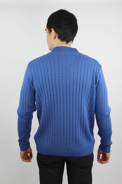 Джемпер вязаный демисезонный на каждый день мужской Полесье С5641-20 0С2165-Д43 182,188 королевский_синий - фото 4