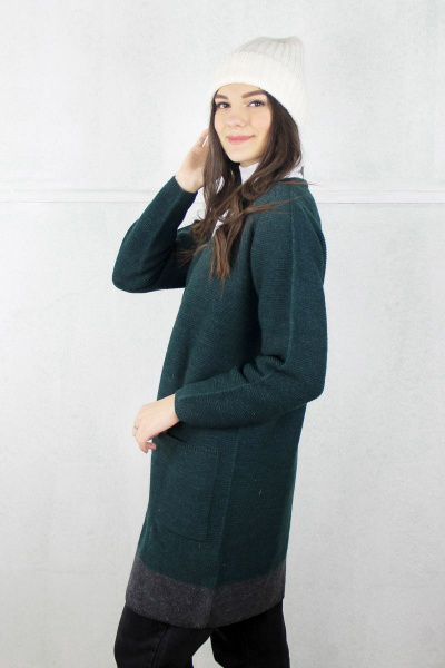 Жакет Полесье С2313-20 0С8601-Д43 158,164 зеленый_джинс - фото 2